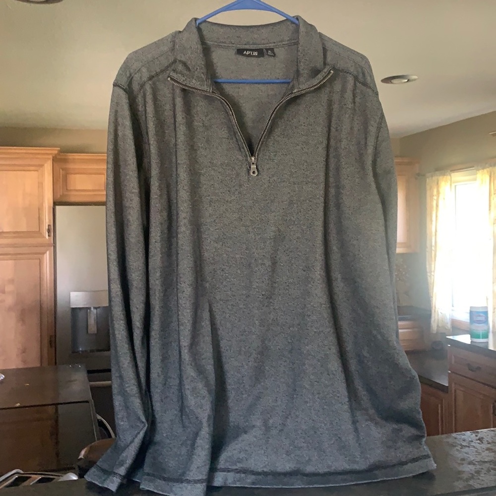 Men’s grey zip up Apt 9 sweater